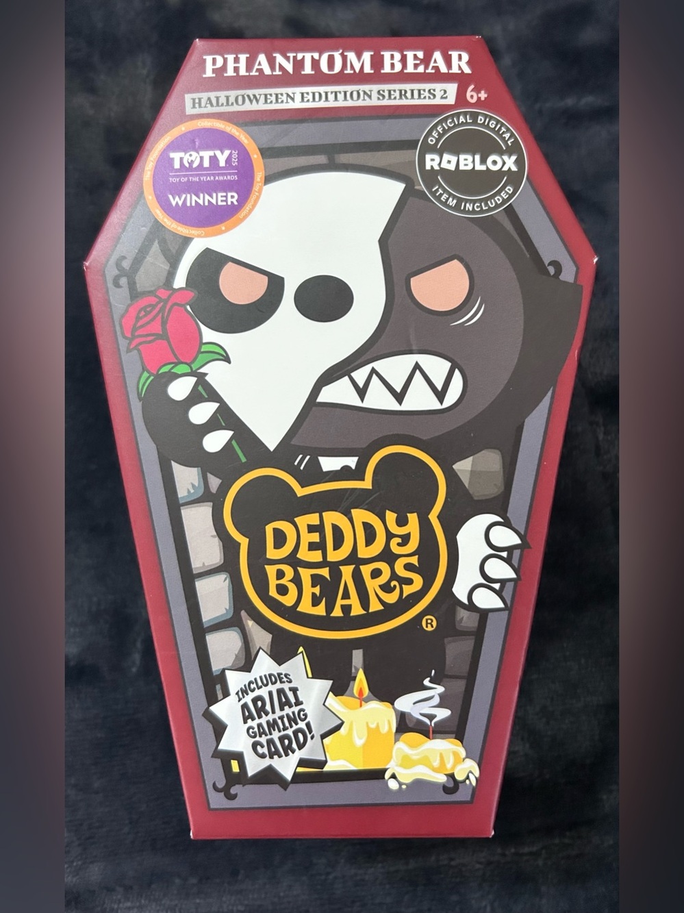 Deddy Bears Halloween Coffin Series 2 Phantom Bear 6-Inch Mini Plush